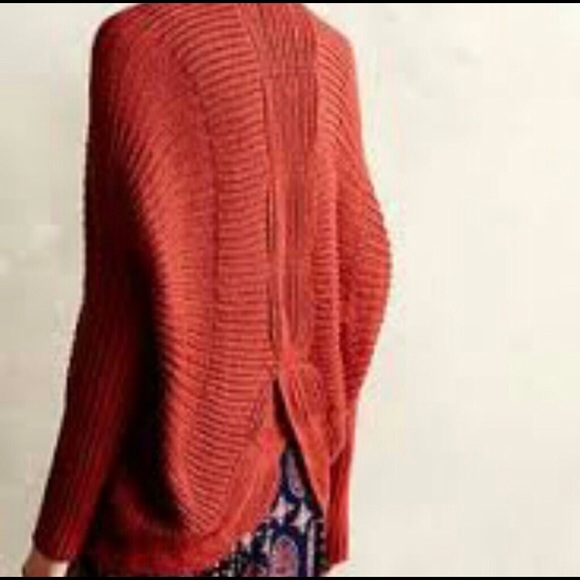 Anthropologie scalloped cocoon cardigan S - Picture 2 of 7